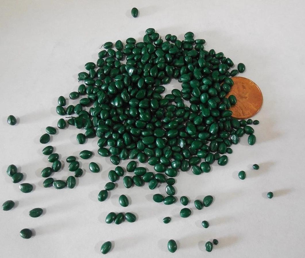 Green Polypropylene PP or PE Concentrate Plastic Pellets Resin Colorant 5 Lbs.