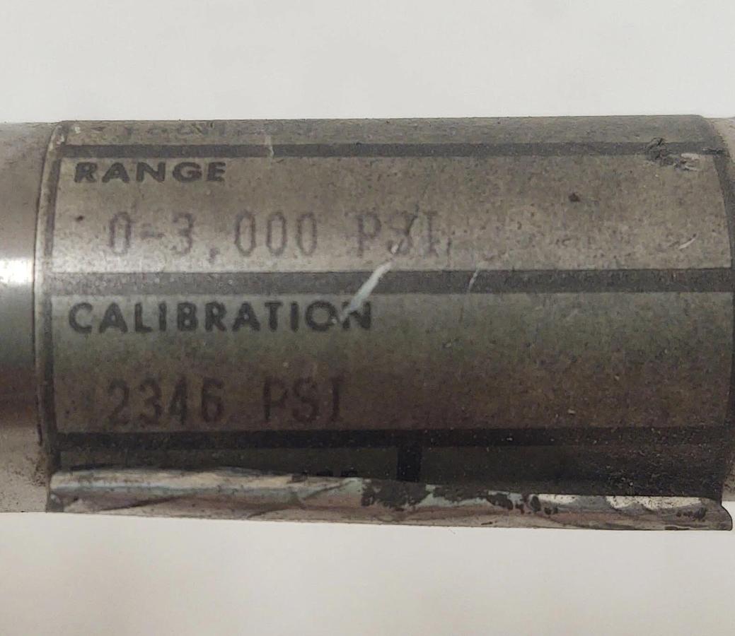 Used 🔥 Gentran GT76/6-3M Pressure Transducer Transmitter Range 0-3000 PSI