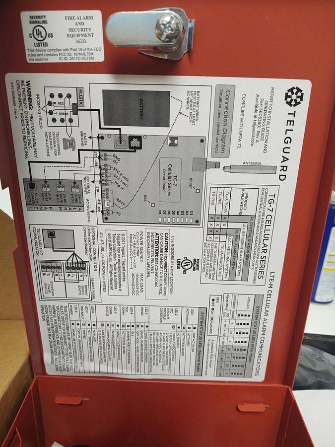 🔥(NEW) Telguard TG-7FS-A Cellular Alarm Communicator