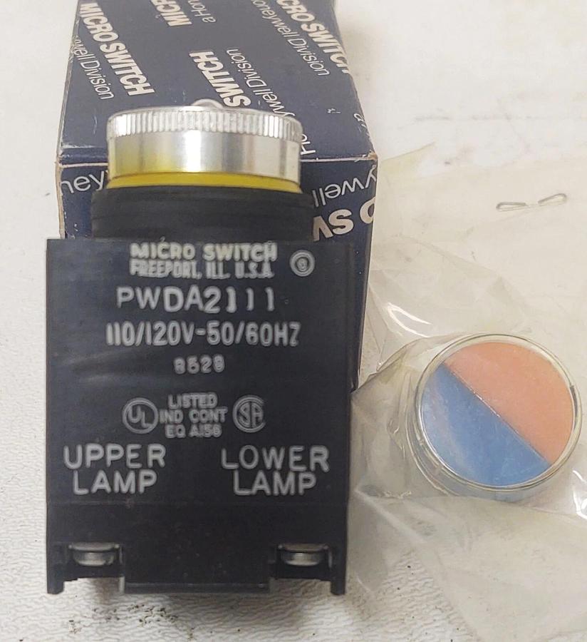 🔥HONEYWELL Blue-Orange Lens PWDA2111 Dual Pilot Light 120/60