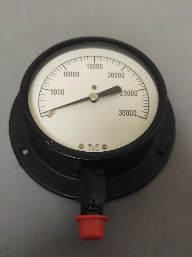 🔥MARSHALL TOWN HIGH PRESSURE GAUGE 0-30,000 PSI, 3-1/2, 1/4" NPT