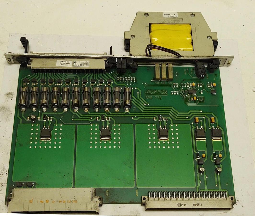 Used Arburg ARB 778 Control Card Circuit Board From Plastic Injection Press