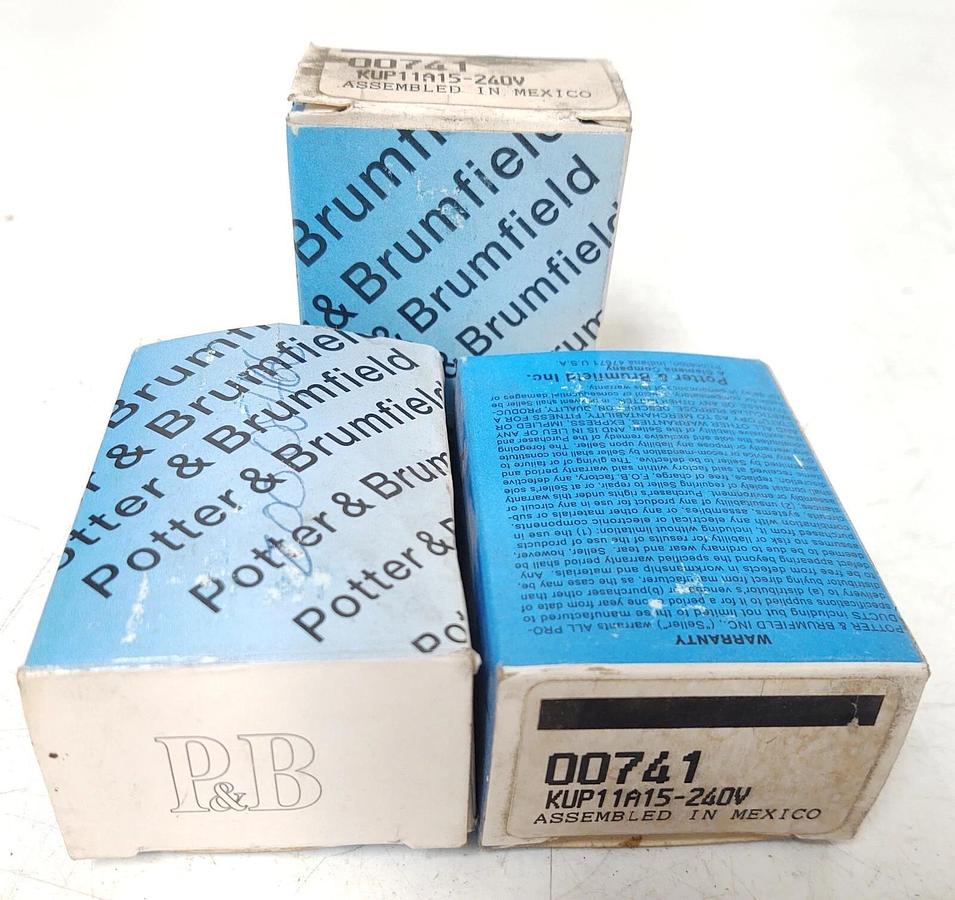 🔥 (3 NEW) POTTER&BRUMFIELD KUP11A15 RELAY (240V COIL) DPDT CUBE