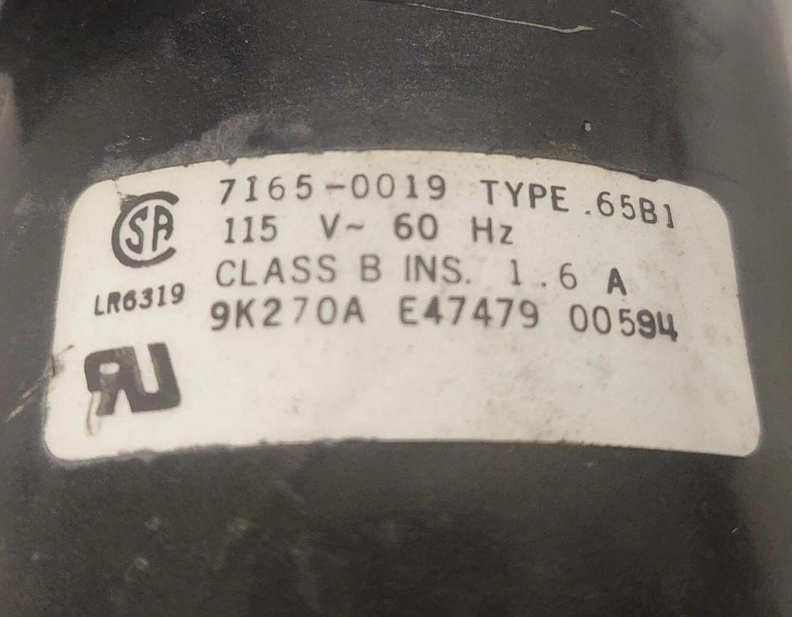 Used 🔥 MAXI-TORQ 115V Split Phase Gearmotor 16:1 Ratio 1/15HP Model 7165-0019