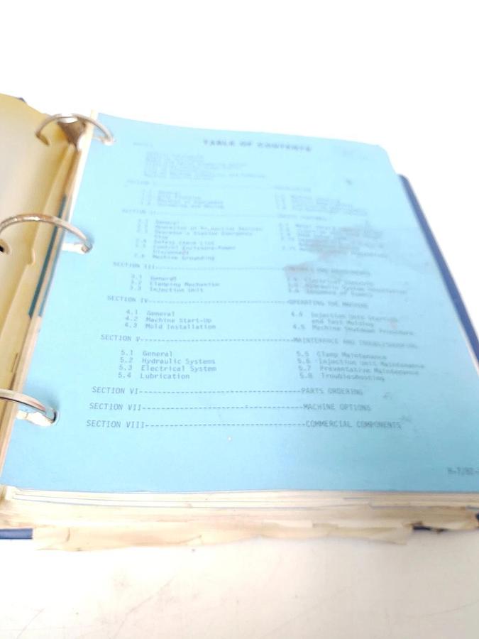 Used 🔥 VAN DORN Machine Operation & Maintenance Manual 500H-RS-60-F 1000