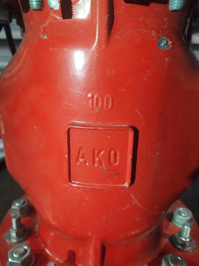 Used 🔥AKO 100 AIR OPERATED PINCH VALVE BLADDER VALVE