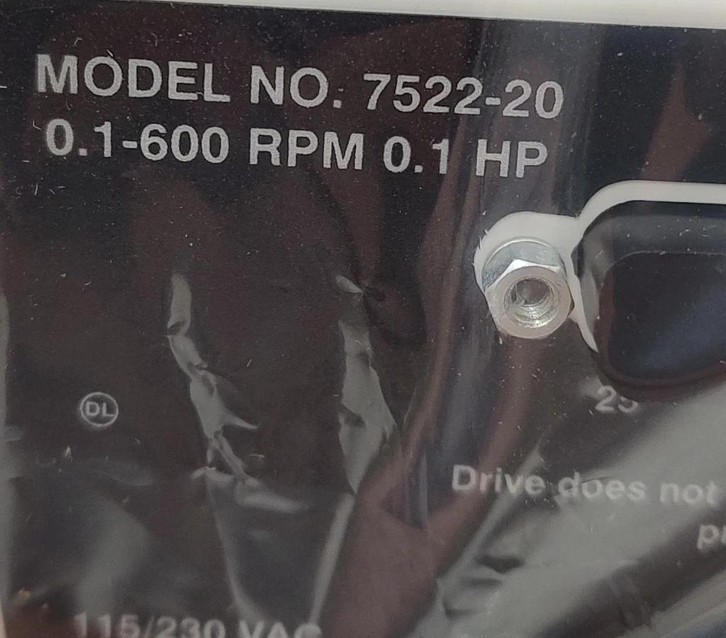 🔥NEW - Masterflex L/S Digital Drive 7522-20 .1-600 RPM Pump Drive