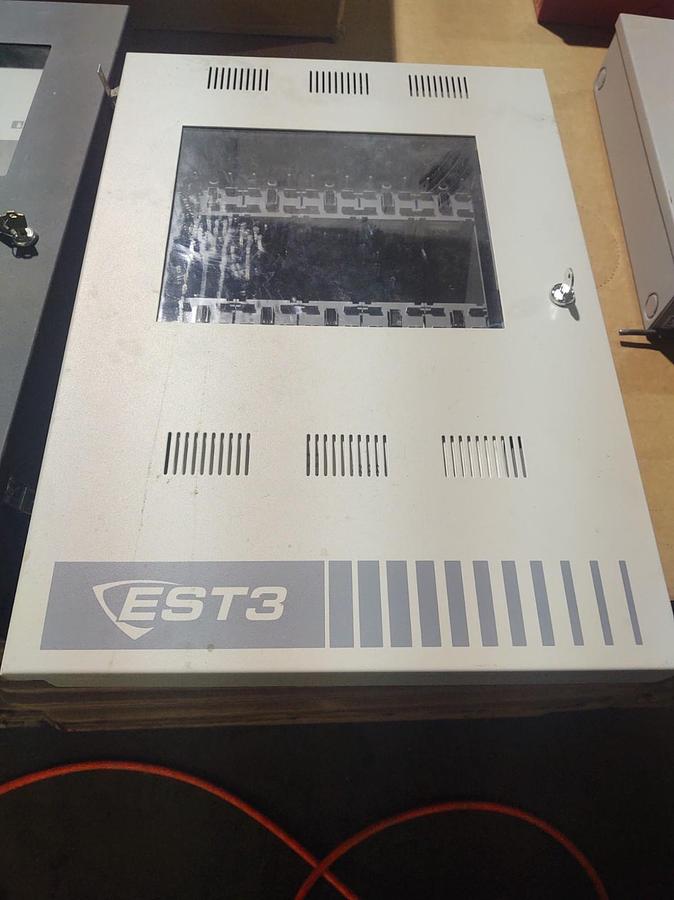 Used 🔥EST3 COMMERCIAL FIRE ALARM SECURITY EMERGENCY PANEL CONTROL CABINET 3-CAB5