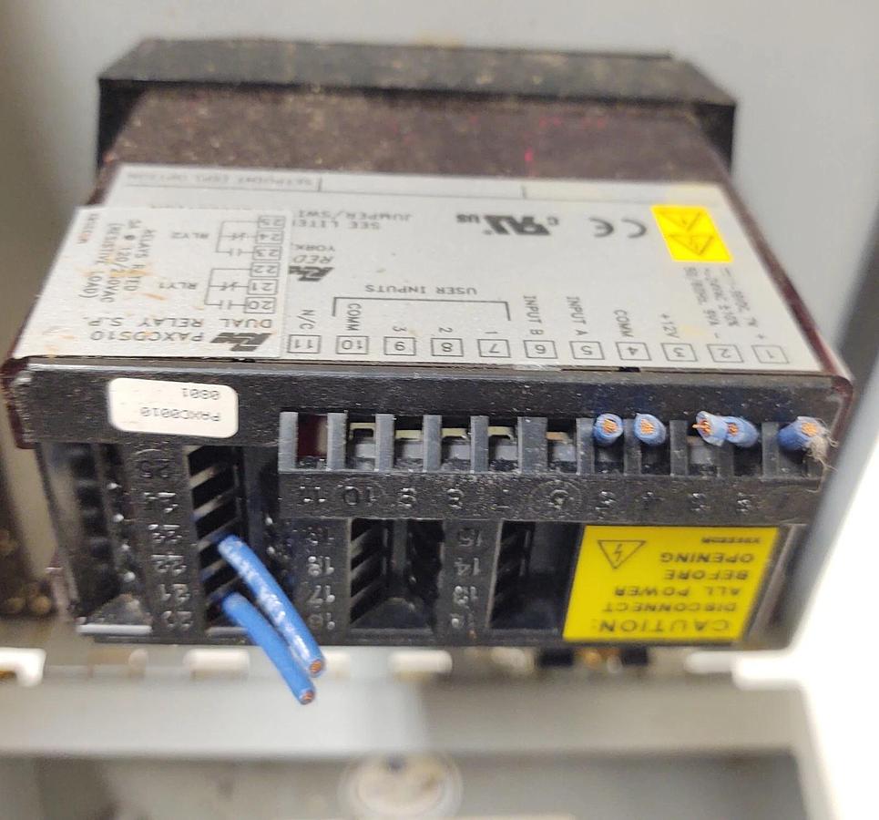 Used Red Lion PAXCDS10 Process Analog Input Panel Meter Hoffman C-8CB Control Station