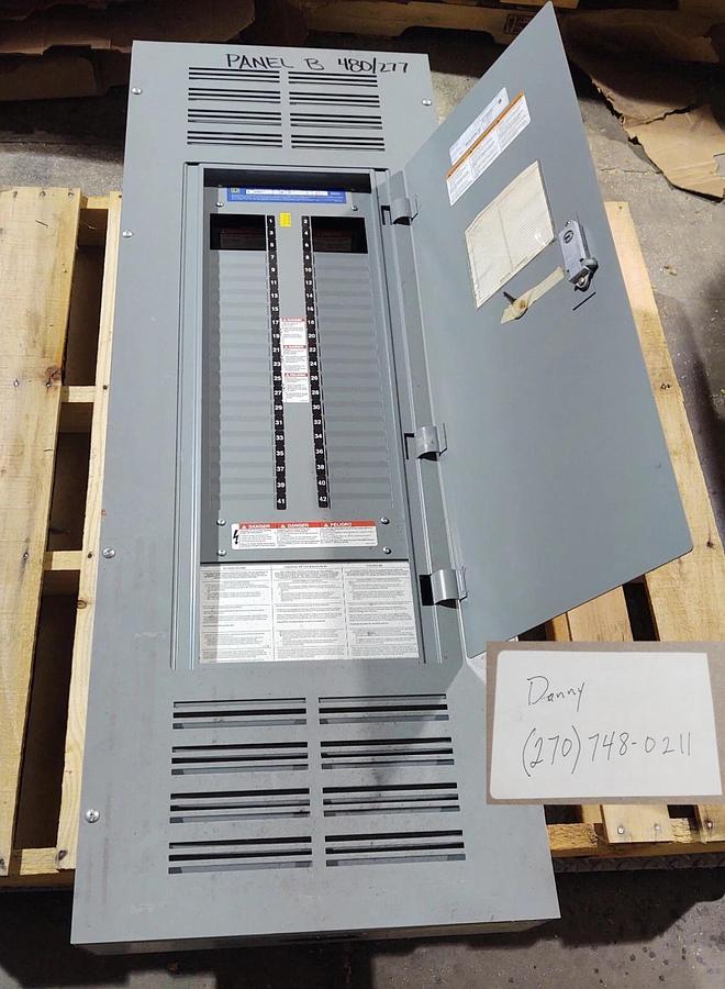 Used Square D Complete Breaker Panel, NF442L4 PANELBOARD ,MH56  NC56VS 400 AMP W/ KEY
