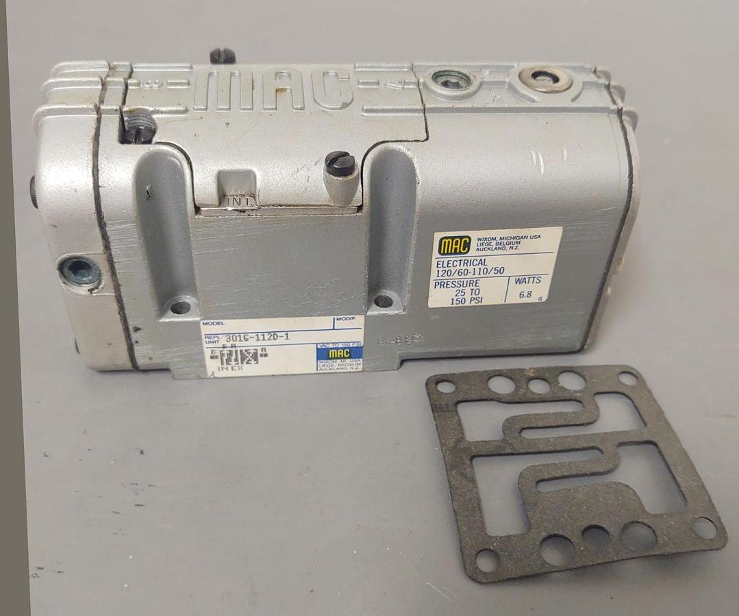 🔥(NEW) MAC Pneumatic Air 301G-112D-1 Solenoid Valve, Coil 120V