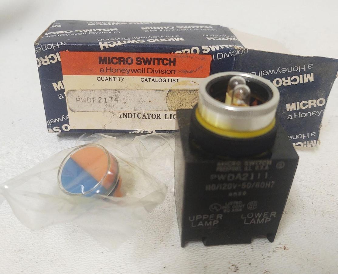 🔥HONEYWELL Blue-Orange Lens PWDA2111 Dual Pilot Light 120/60