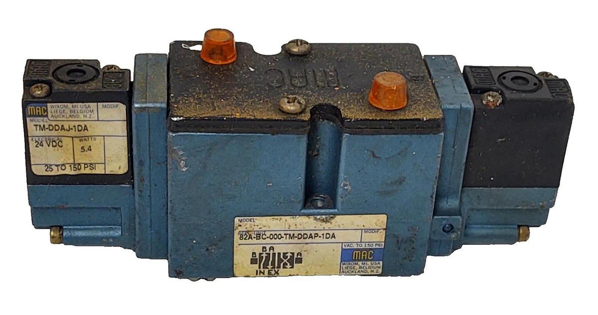 Used 🔥MAC Valves 82A-BC-000-TM-DDAP-1DA Pneumatic Solenoid Valve