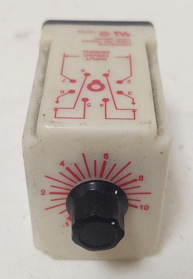 Used 🔥Dayton 5X828F Solid State Time Delay Relay, .1-10 Sec