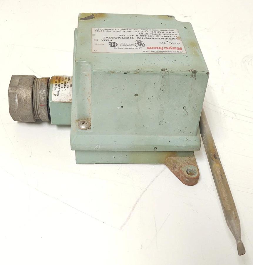 Used 🔥 Raychem  AMC-1A  Ambient- Sensing Thermostat 15-140 Deg F