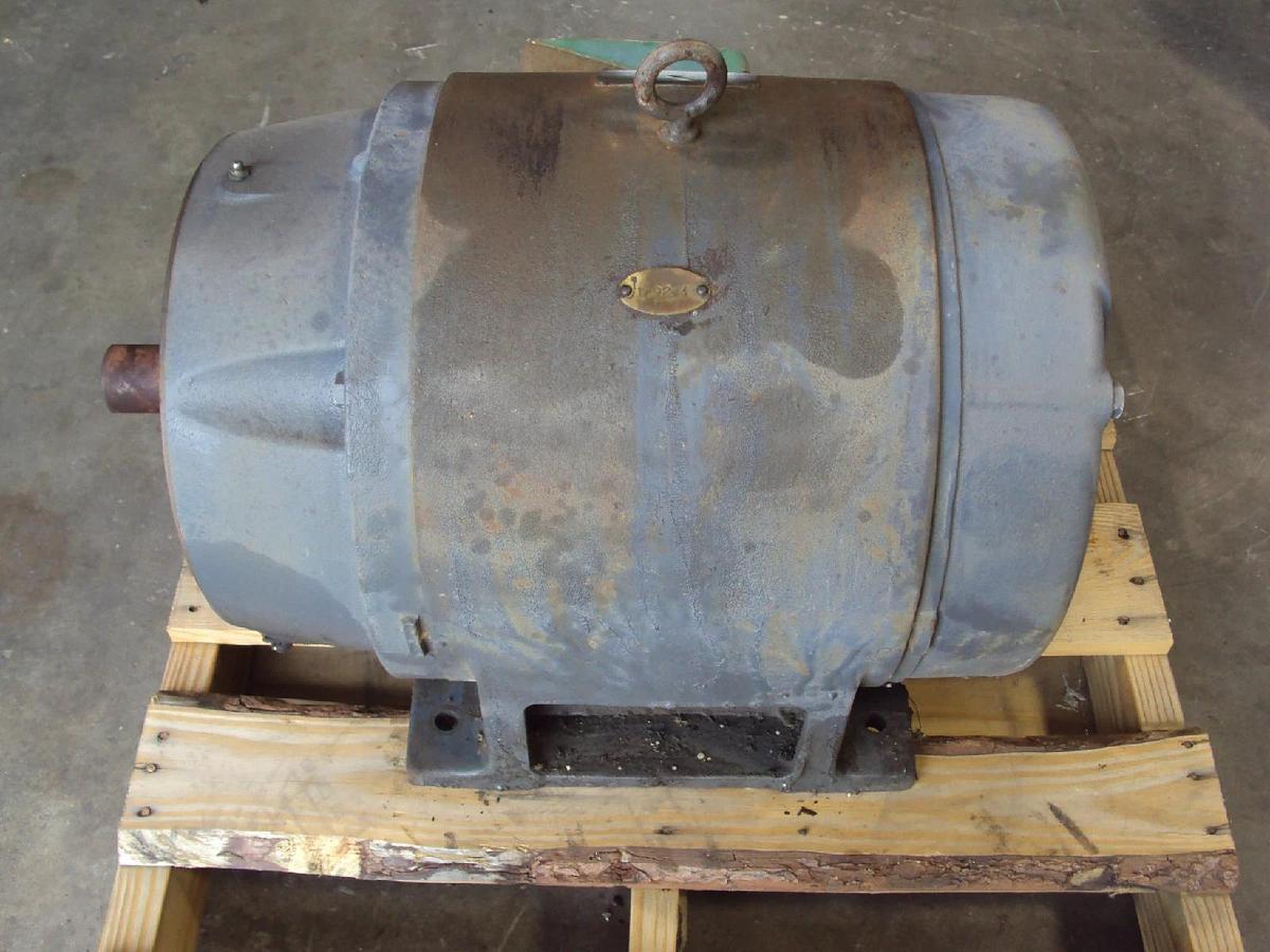 Used GE General Electric Motor 30HP 460 Volts 3 Phase Frame 326 TSC 1180 RPM 41 AMPS