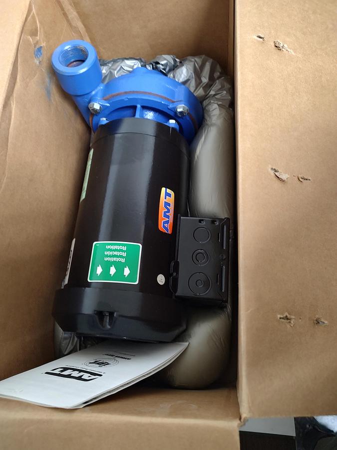 Used AMT 490B-95 Centrifugal Pump 56 Frame NEW 490B-95