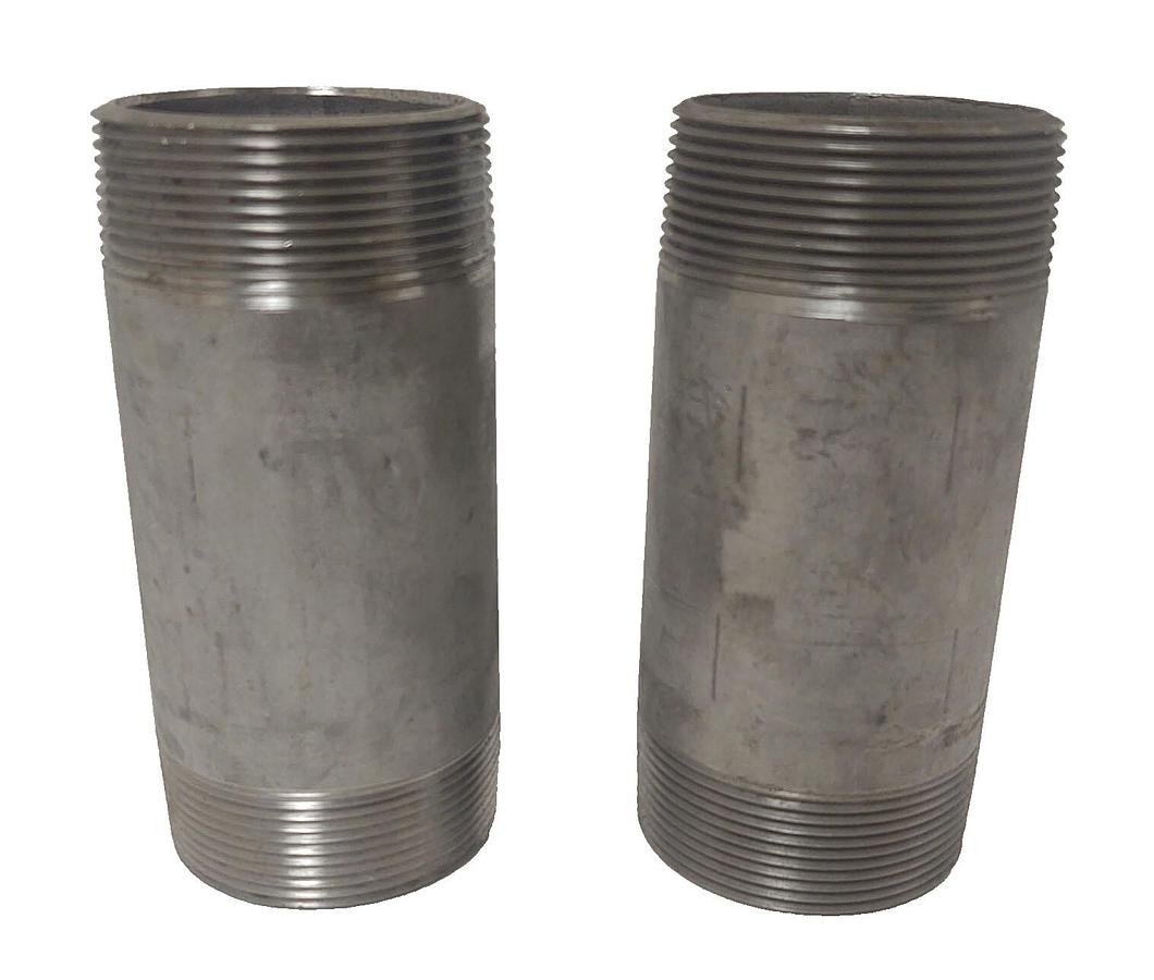 🔥2" x 5" Threaded NPT Pipe Nipple Stainless Steel