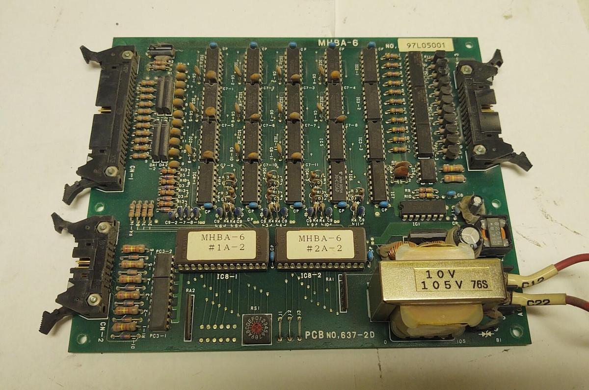 Used Mitsubishi MJ2 Circuit interface board MHBA-6 97L05001 PCB no 637-2D
