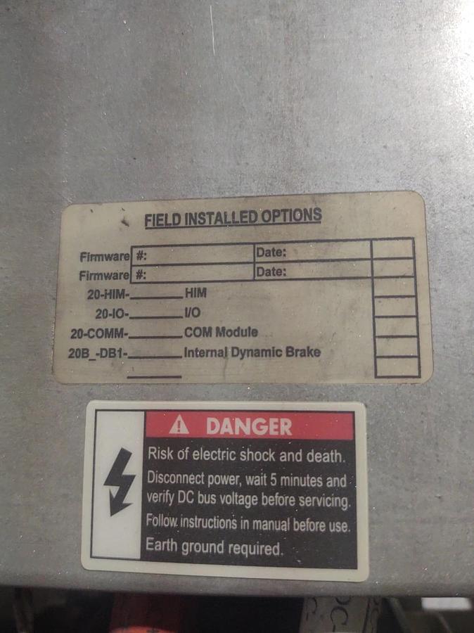Used 🔥ALLEN BRADLEY 20BD156A3ANNANCO Power Flex 700, 125Hp, VFD, 156A