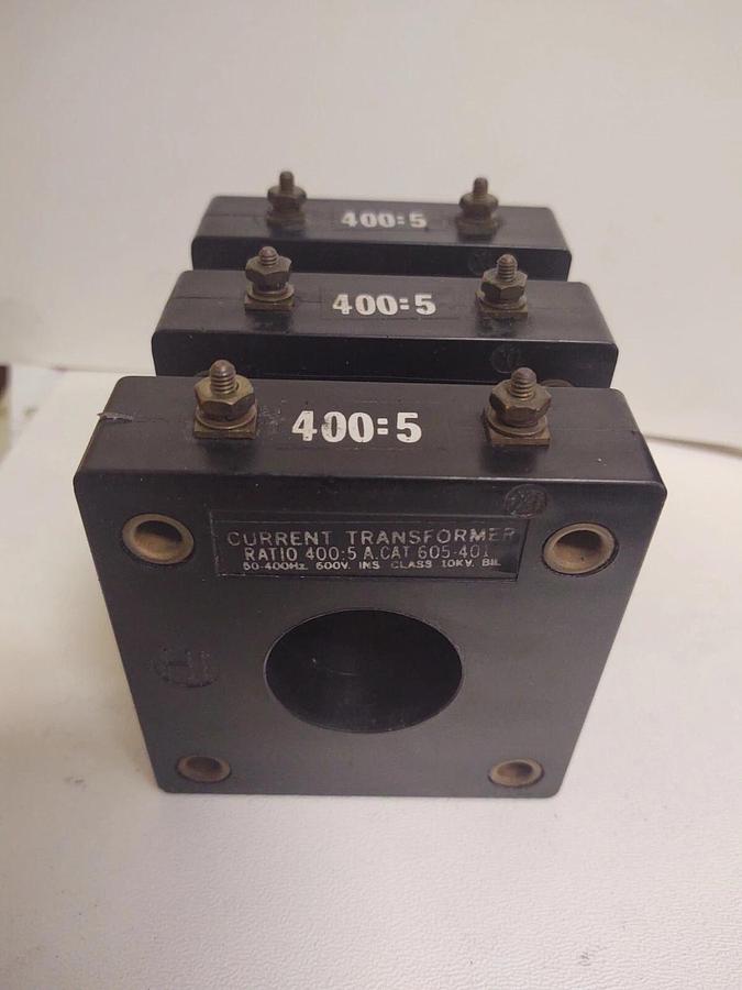 Used (3) Westinghouse / Tyco Electronics 3486C98H04 Current Transformer 400:5 Ratio