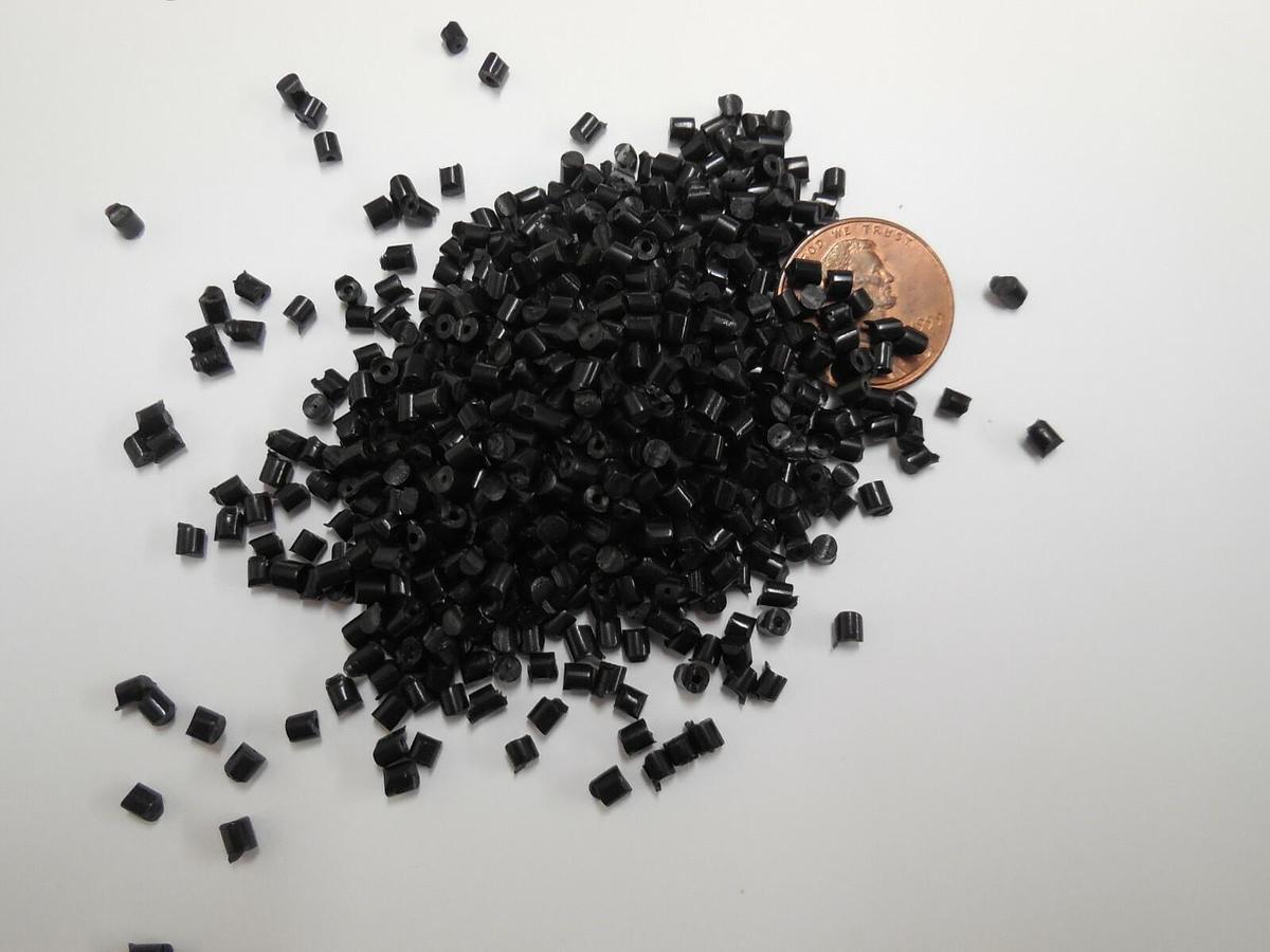 PP Plastic Pellets Polypropylene Resin Material Injection Molding Black 45 Lbs