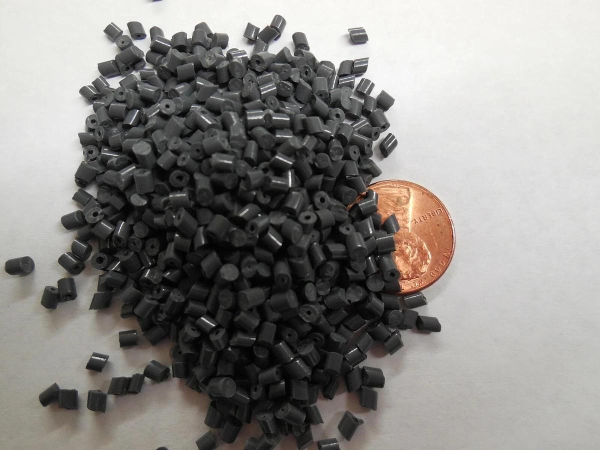 PP Plastic Pellets Polypropylene Resin Material Injection Molding Drk Gray 45 Lb