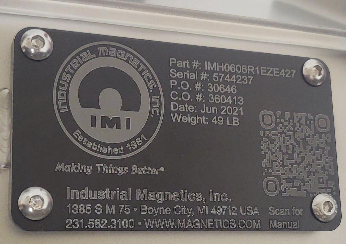 Industrial Magnet Hopper 6"x6" EZ Clean IMH0606RIEZE427 Grate Separator