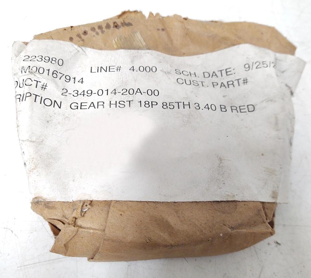 2-349 Helical Gear HST, 30mm Bore, 85 Teeth 135mm OD, 18 Pitch, 2-349-014-20A-00