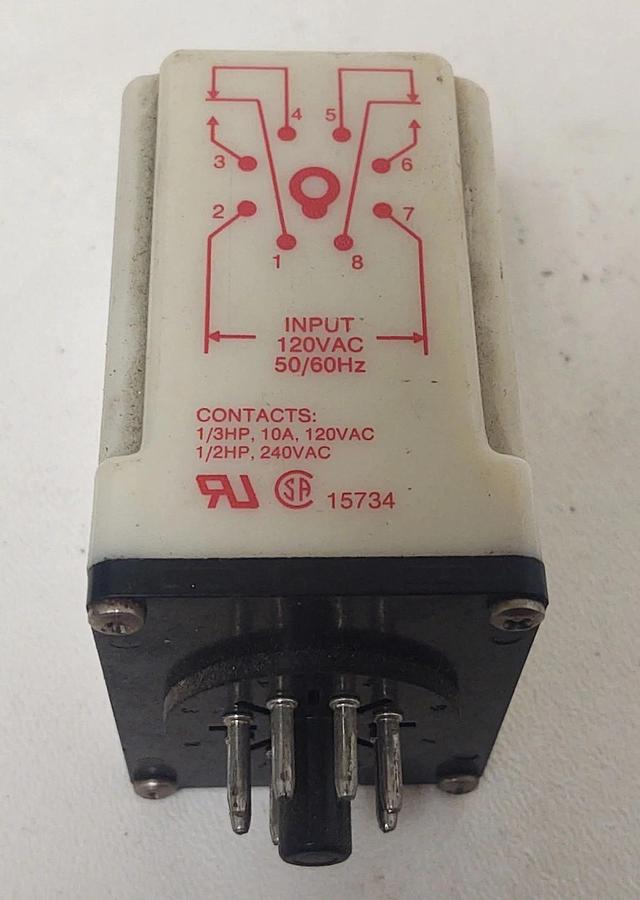 Used 🔥Dayton 5X828F Solid State Time Delay Relay, .1-10 Sec