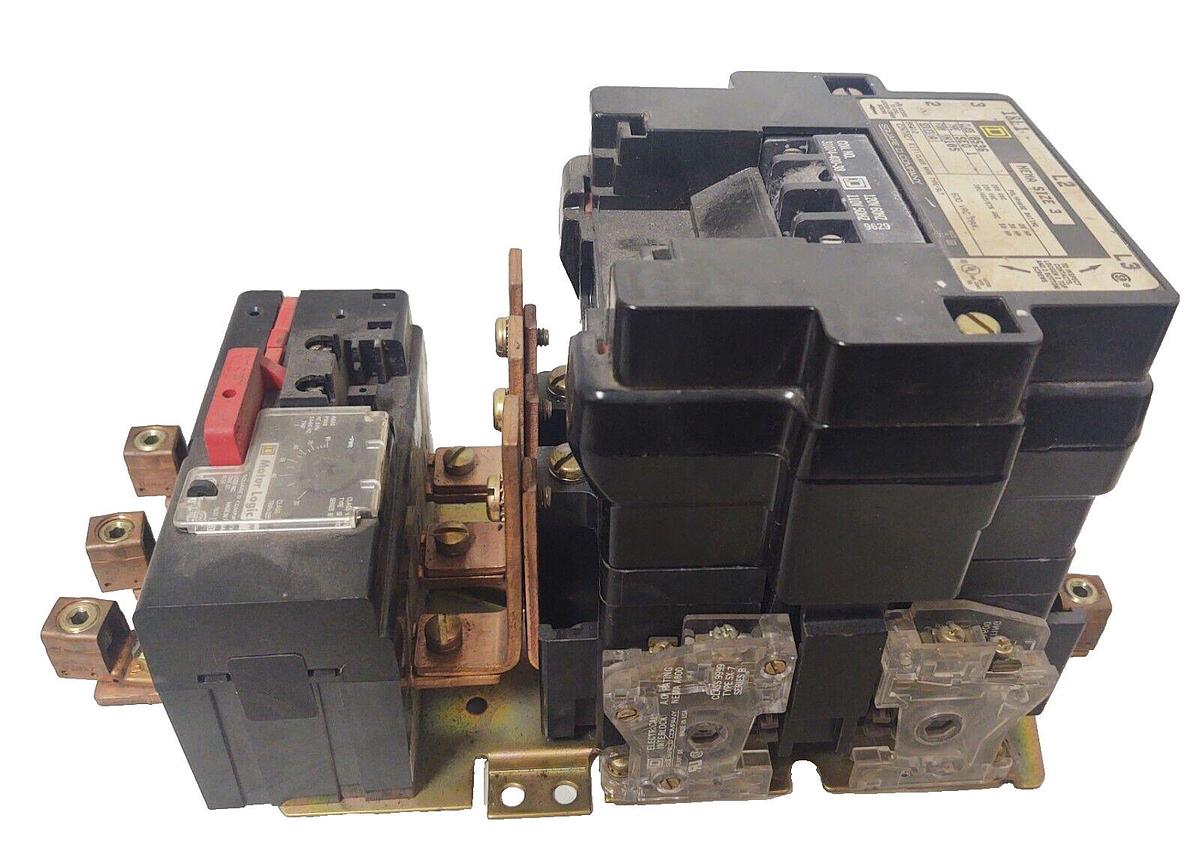 Used 🔥 (TESTED) Square D Nema Size 3, 8536 SEO1 H10S Motor Starter Motor Logic 120V