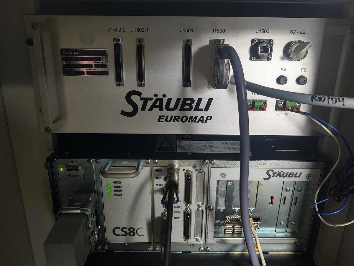 Used 🔥 Clean Working STAUBLI TX40 Robot 6 Axis, CS8C Controller, Euromap 67, 480V