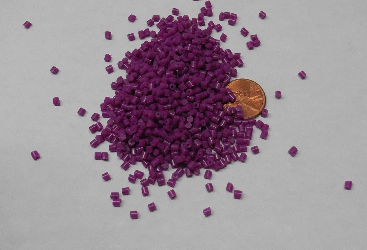 Purple PP Polypropylene Plastic Pellets Resin Material Injection Molding 45 Lbs