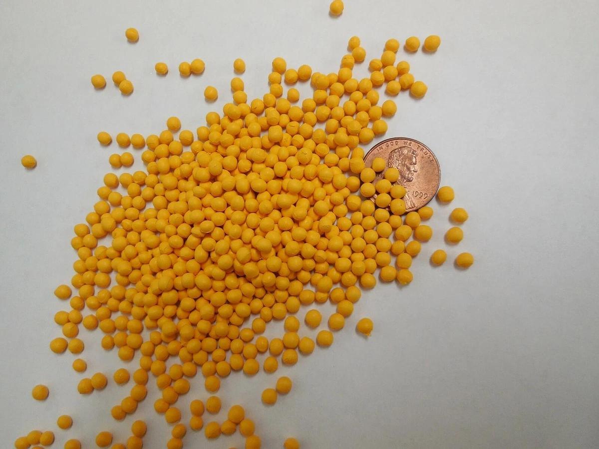 Yellow PE or PP Concentrate Plastic Pellets Resin Material Colorant 5 Lbs.