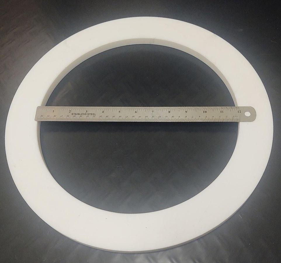 🔥 PTFE 12" - Thick Flange Gasket Approximate ID-12" OD-15.750 Thickness .632"