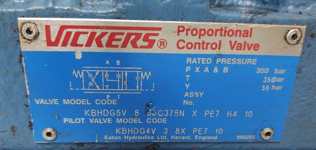 Refurbished 🔥Refurbished Vickers - Proportional Valve - KBHDG5V 8 2C375N