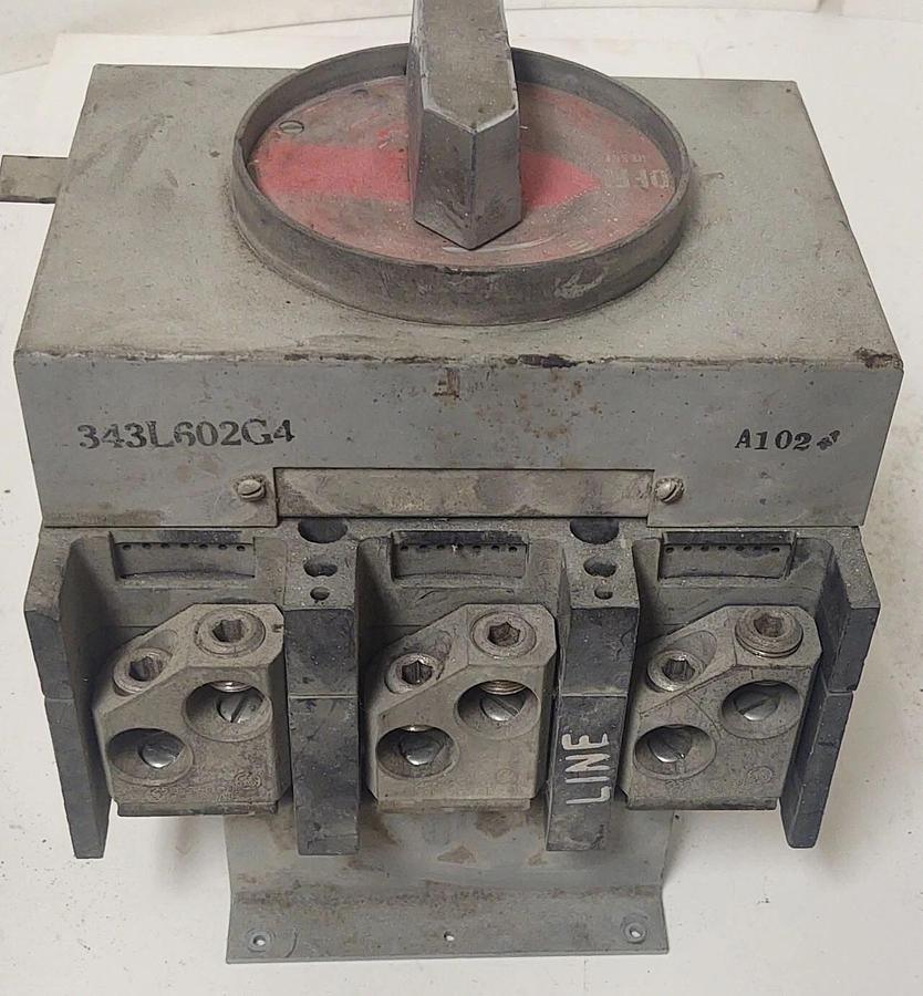 Used 🔥 GE Rotary Machine Circuit Breaker 600 Amp, 600 Volts