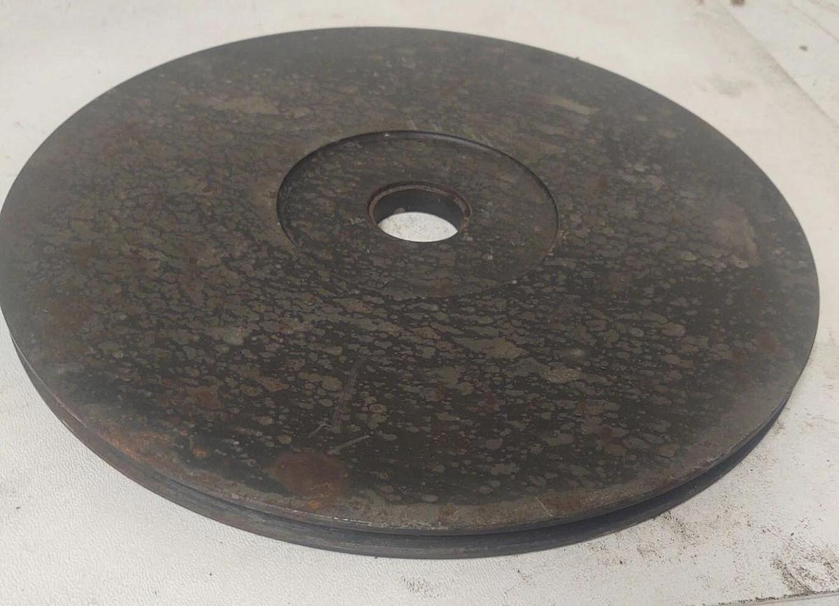 🔥12" Steel Single Groove Pulley Sheave Flat Belt P16168