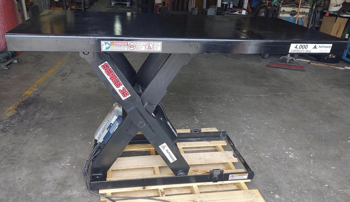 Used 🔥 Autoquip Series 35 4000 lb Hydraulic Lift Table Platform 72"x34" 480VAC