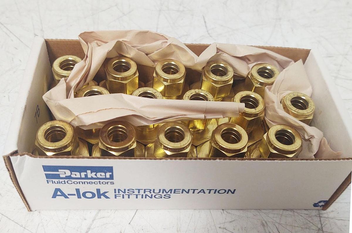 🔥15 NIB Parker 6FSC8N-B, A-LOK, 1/2" FNPT, Brass, 3/8'' Compression Tube