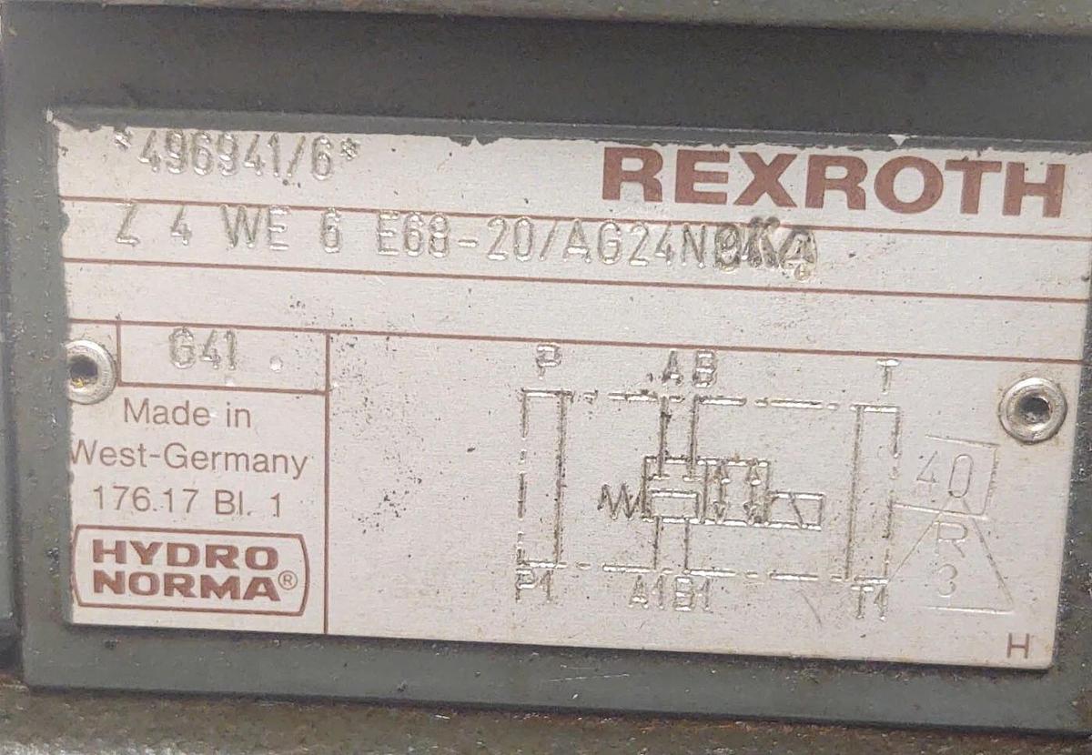 Used 🔥Rexroth 4WS2EM10-45/10B2ET Directional Control Servo Valve Assembly
