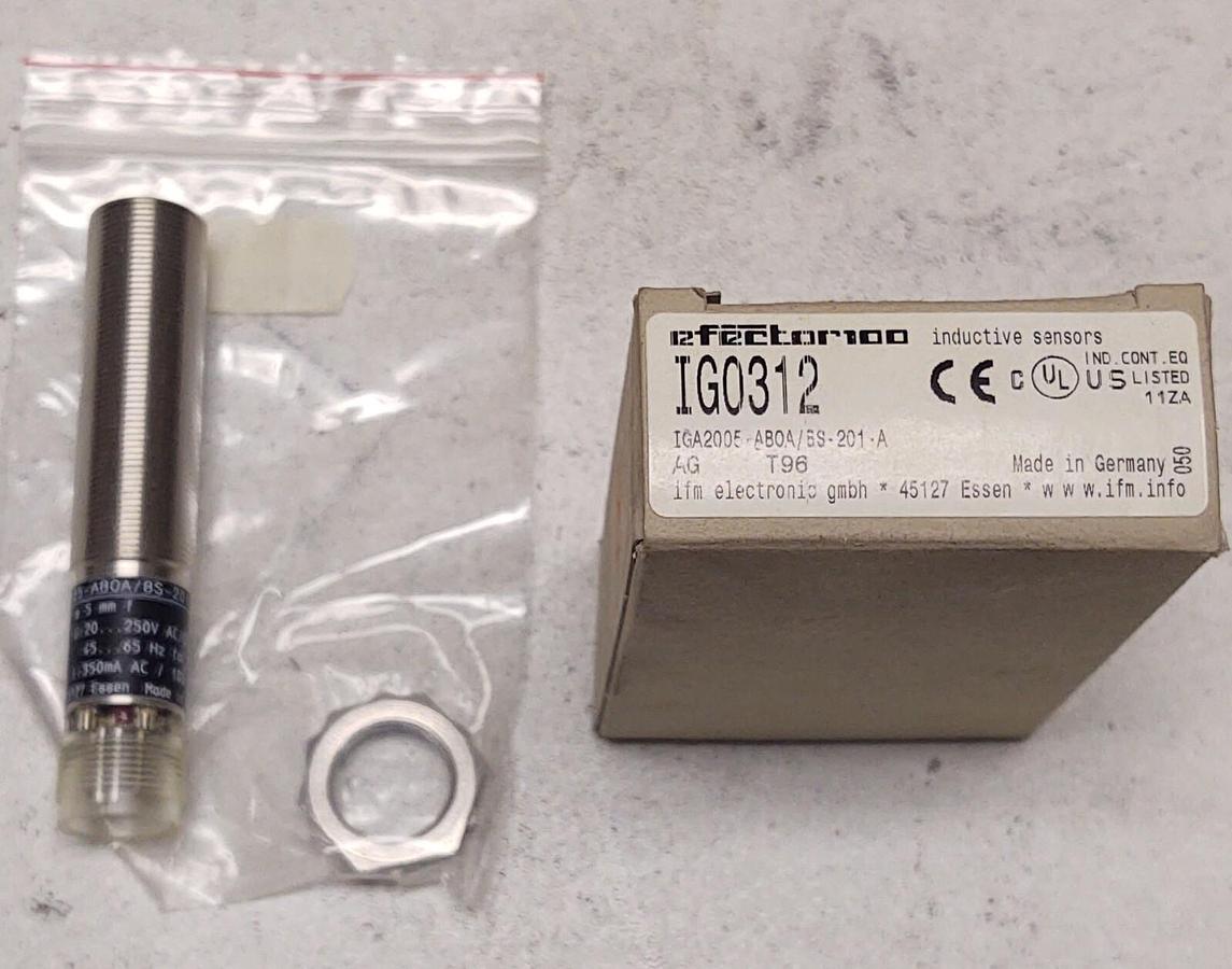 IFM EFECTOR IGA2005-ABOA/BS-201-A IG0312 250V Proximity Sensor FREE SHIPPING
