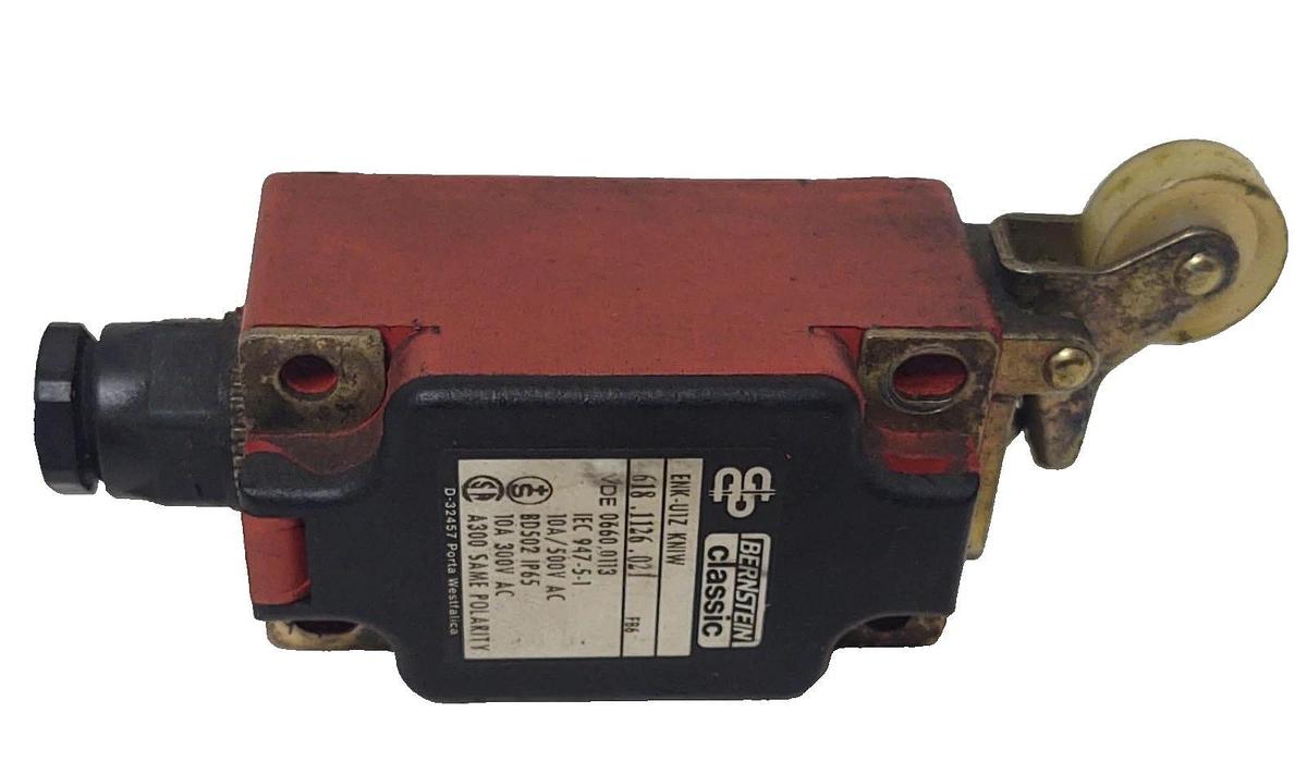 Used 🔥 Bernstein ENK-U1Z KNIW Safety Limit Switch 1NO 1NC, 10A 300VAC, IP65