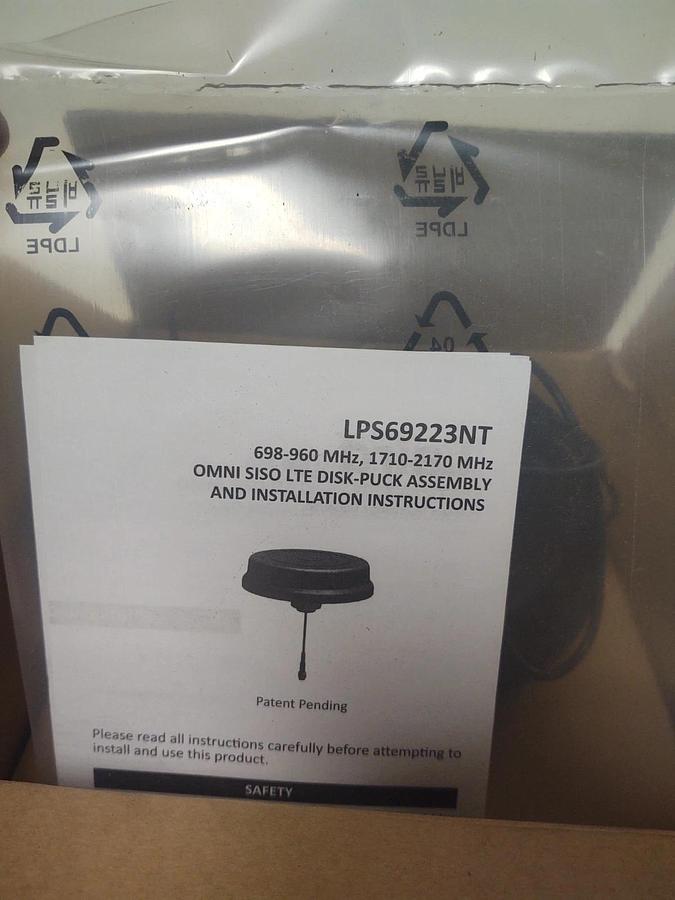 🔥(NEW) BOSCH LAIRD LTE DISK Puck Antenna Cable LPS69223NT BS1 B40P