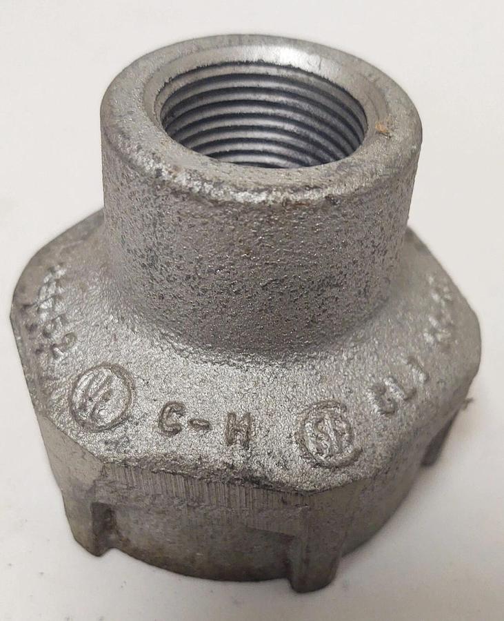 🔥NEW REC52 Crouse-Hinds (3/4" x 1-1/2") Iron Conduit Bell Reducer Bushing