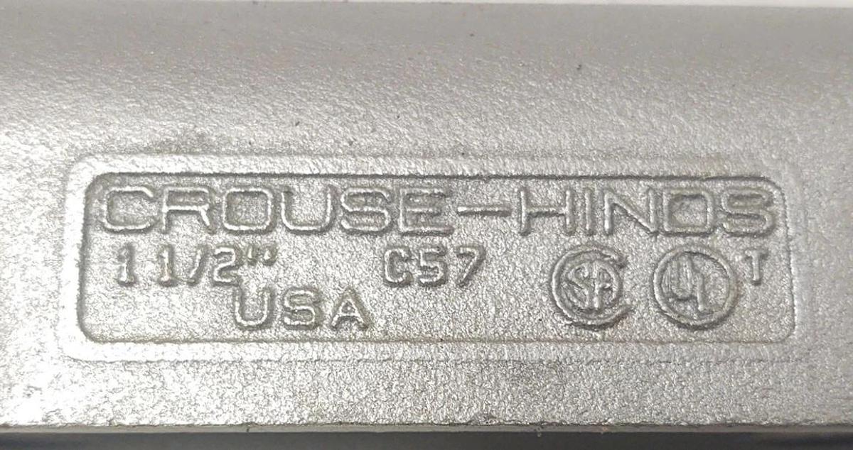 🔥(3 PCS) Cooper Crouse Hinds C57 SA 1-1/2" Conduit Outlet Body C57SA