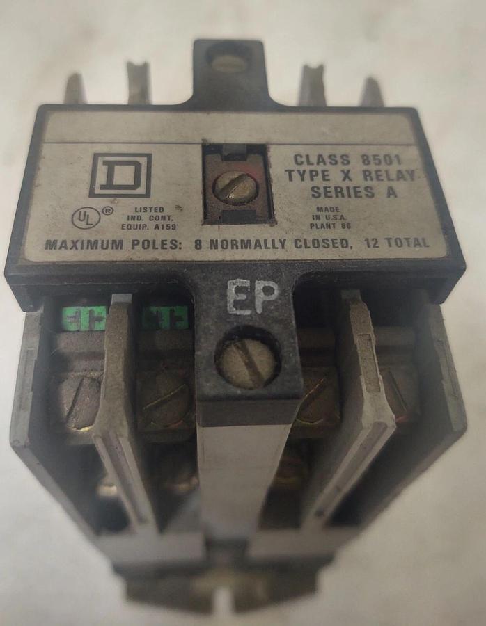 Used 🔥(2 PCS Lot) Square D Class 8501 Control Relay, Form FP Series A, 24V Coil