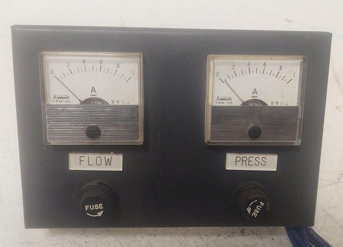 Used 🔥Lot Of 2 KUWANO TRM-45 Panel Meter 1 Amp Gauge TRM-45 With Fuses & Panel