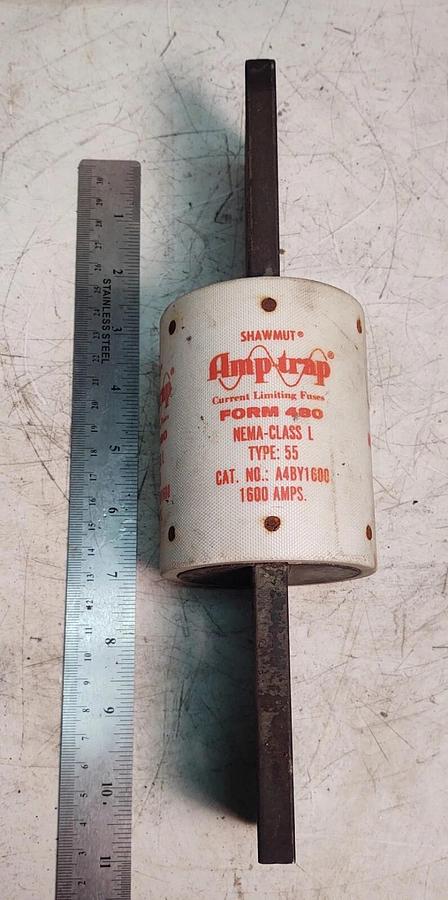 Used USED Ferraz Shawmut A4BY1600 Current Limiting Fuse 1600 Amp 600 V