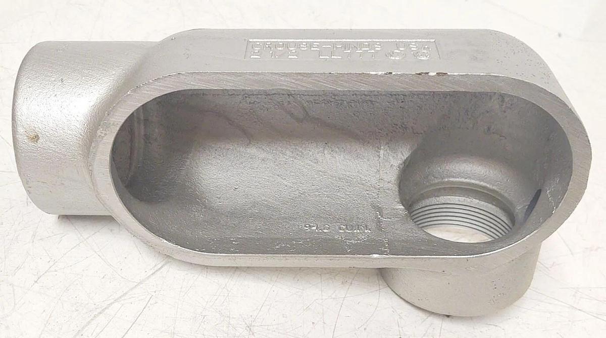 🔥 NEW OLD STOCK CROUSE HINDS  2-1/2" LL777 90° FORM 7 IRON CONDUIT LL
